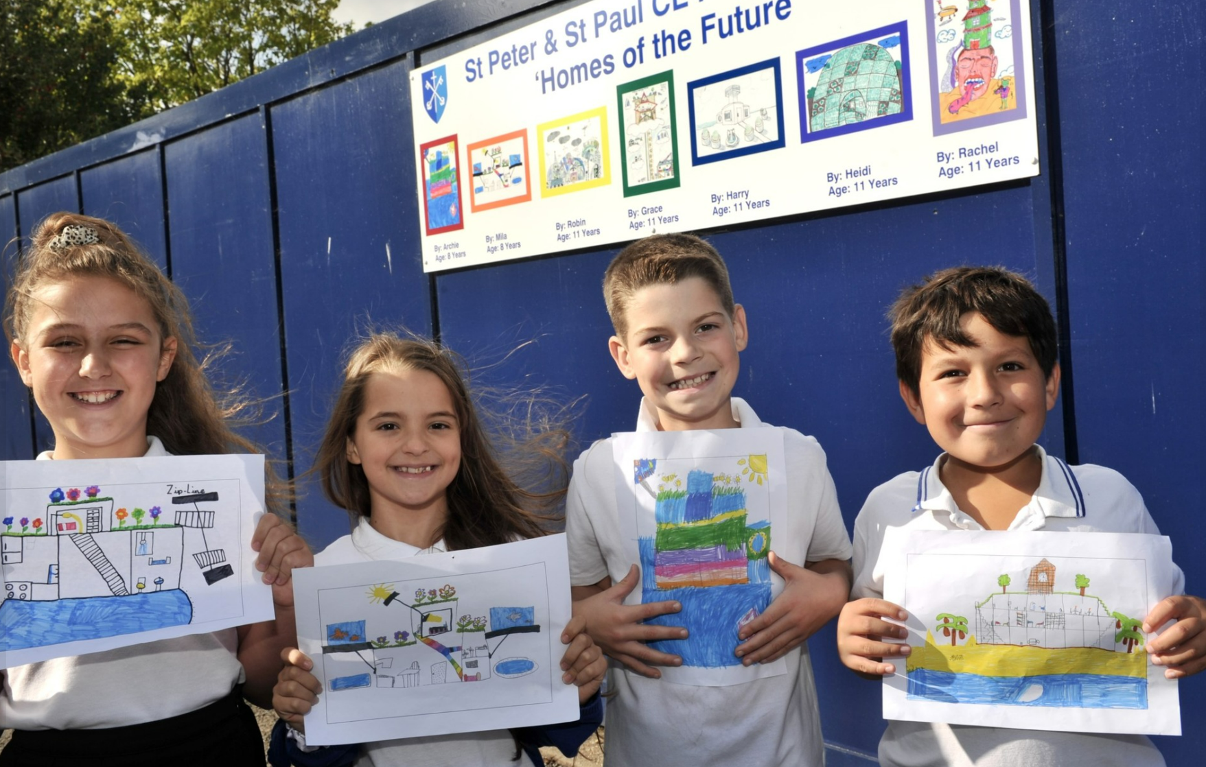 Paddock House homes of the future colouring competition winners