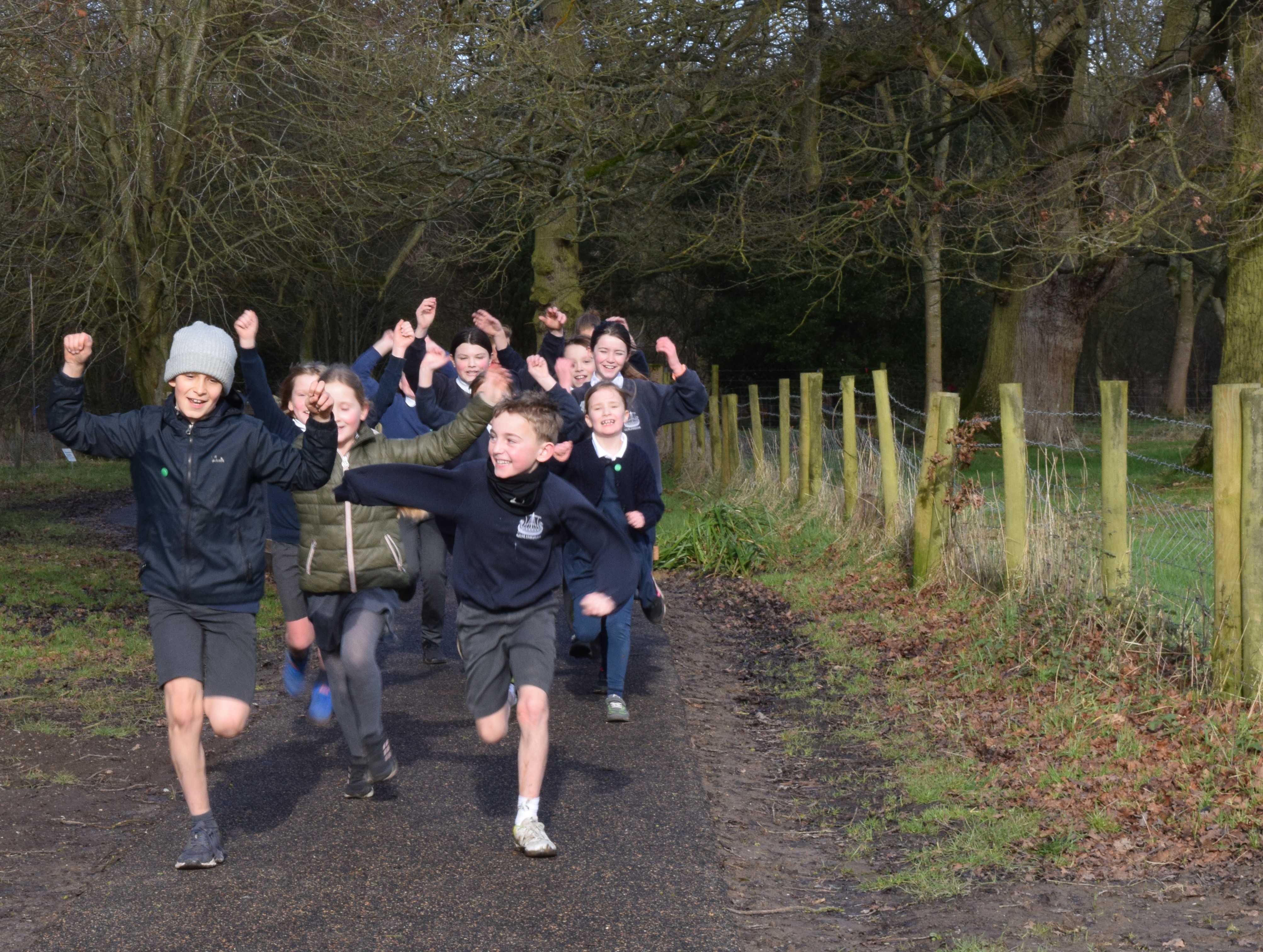 Gislingham Primary School pupils enjoy fun run at Thornham Walks