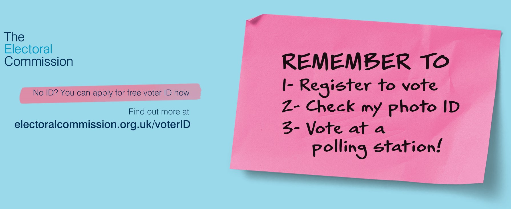 Voters will need an accepted form of photo ID to vote in person on 2 May.