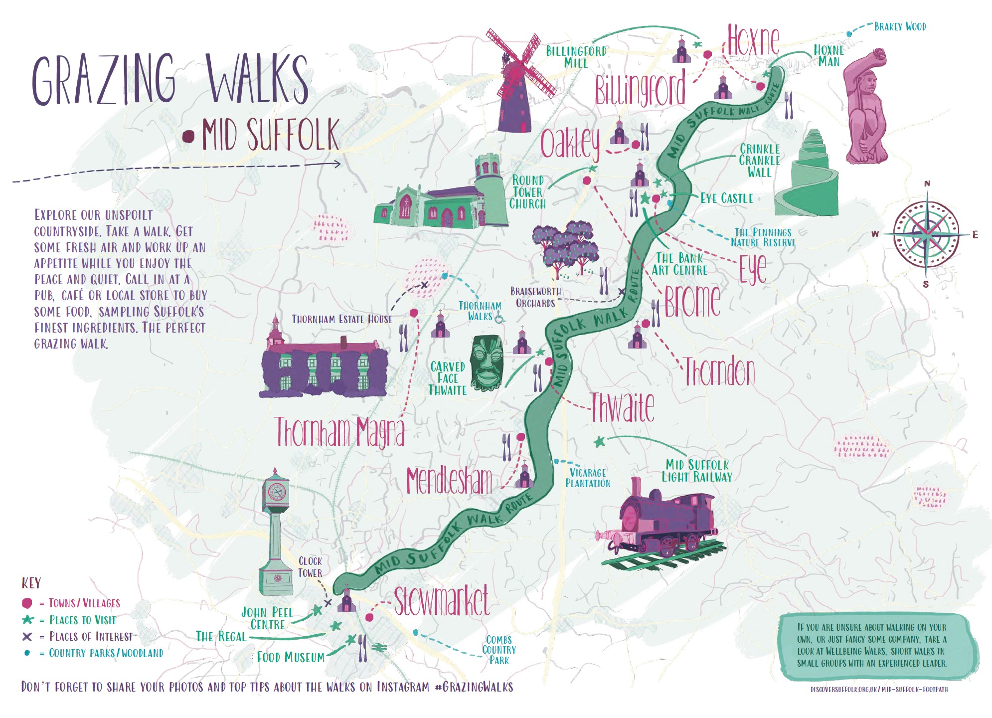The Grazing Walks guide for Mid Suffolk