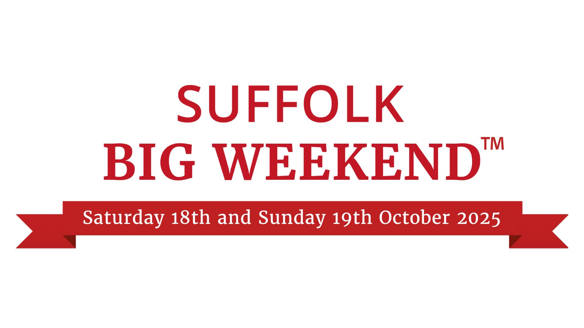 Suffolk Big Weekend 2025 logo white background
