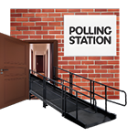 Image of a polling station